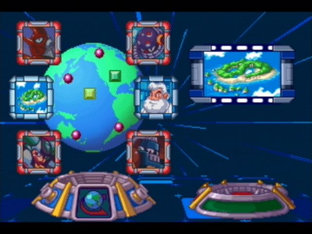 Mega Man: Anniversary Collection (PlayStation 2) screenshot: Mega Man 8 - Boss Select