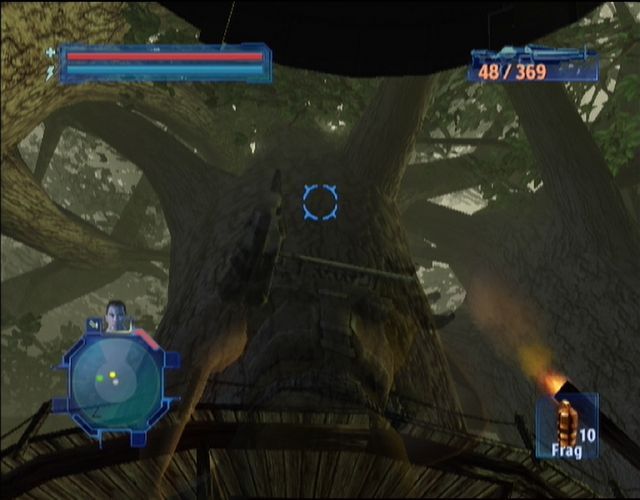 Brute Force (Xbox) screenshot: Now that's what i call a tree!