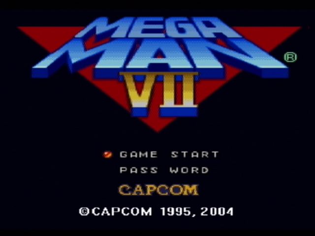 Mega Man: Anniversary Collection (PlayStation 2) screenshot: Mega Man 7 - Title Screen