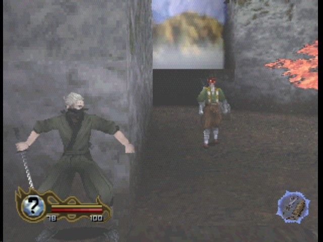 Tenchu 2: Birth of the Stealth Assassins (PlayStation) screenshot: Rikimaru waits