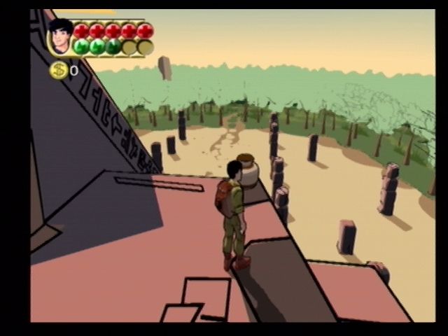 Jackie Chan Adventures (PlayStation 2) screenshot: Taking in the sights of Mexico