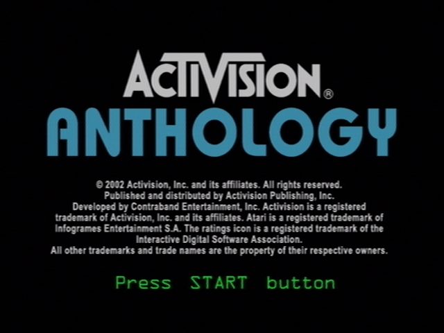 Activision Anthology (PlayStation 2) screenshot: Title screen