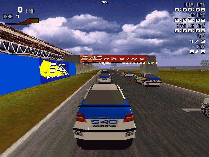 S40 Racing (Windows) screenshot: Ready to race (at Nolby Hills)