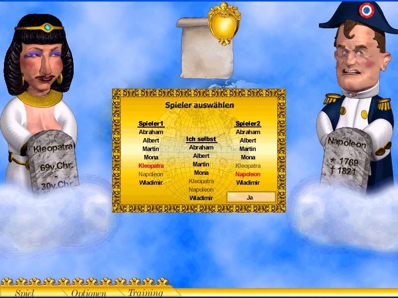 Grand Ouvert (Windows) screenshot: Cleopatra and Napoleon