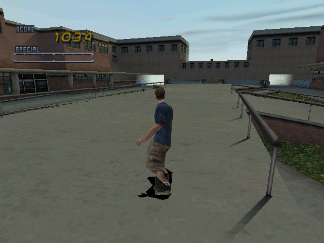 Tony Hawk's Pro Skater 2 (Windows) screenshot: In the open (like the School) fogging is very visible
