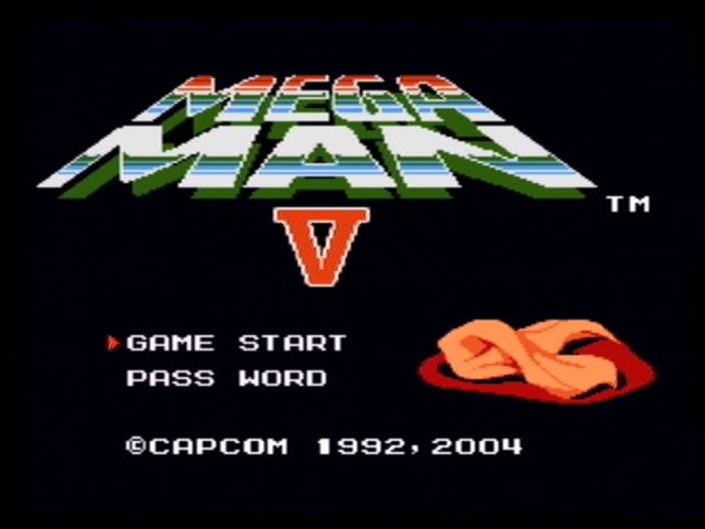 Mega Man: Anniversary Collection (PlayStation 2) screenshot: Mega Man 5 - Title Screen