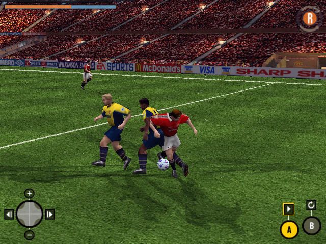 The F.A. Premier League Stars (Windows) screenshot: Some amazing balls skills. This trick is one of the most effective.