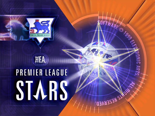 The F.A. Premier League Stars (Windows) screenshot: Title screen