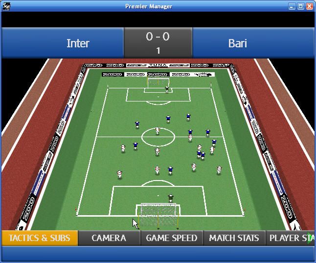 Premier Manager: 2002/2003 Season (Windows) screenshot: Radar view