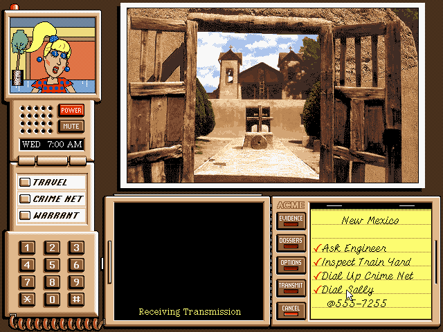 Where in the USA Is Carmen Sandiego? (Deluxe Edition) (DOS) screenshot: Sally, one of your informants