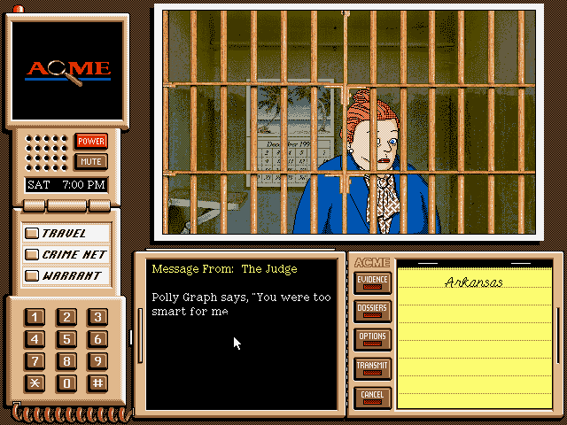 Where in the USA Is Carmen Sandiego? (Deluxe Edition) (DOS) screenshot: Well, duh!