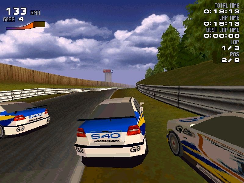S40 Racing (Windows) screenshot: He won't get through there.