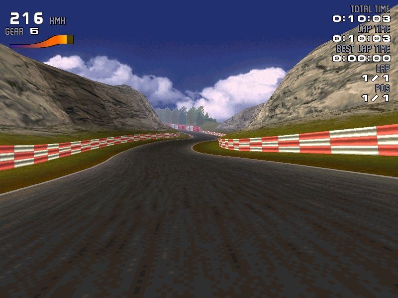 S40 Racing (Windows) screenshot: First person view