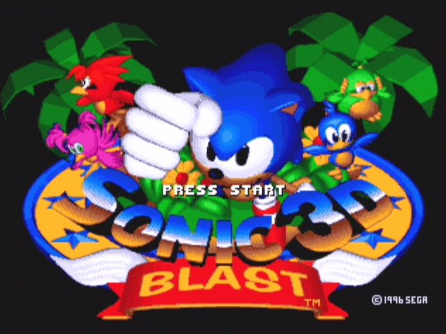 Sonic Mega Collection (GameCube) screenshot: Sonic 3D Blast - Title Screen