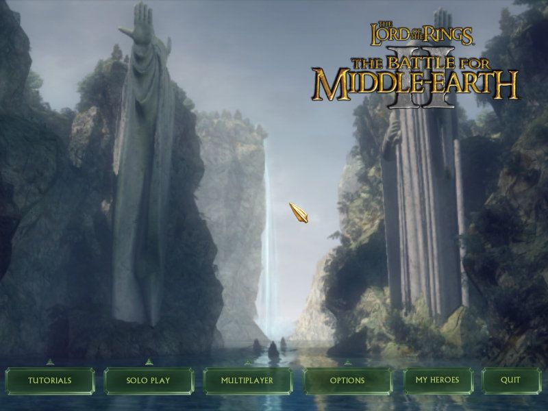 The Lord of the Rings: The Battle for Middle-earth II (Windows) screenshot: Main menu