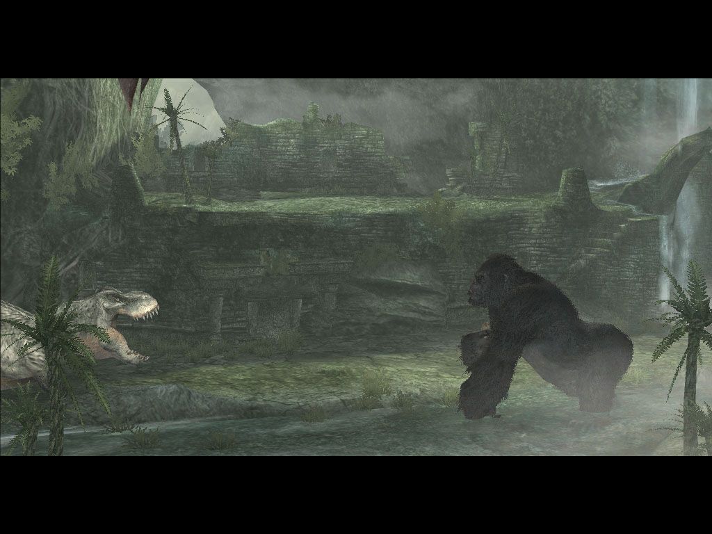 Peter Jackson's King Kong: The Official Game of the Movie (Windows) screenshot: Let's see who the boss is.