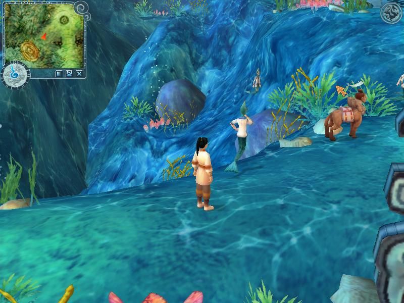 Xuan-Yuan Sword V (Windows) screenshot: Underwater kingdom