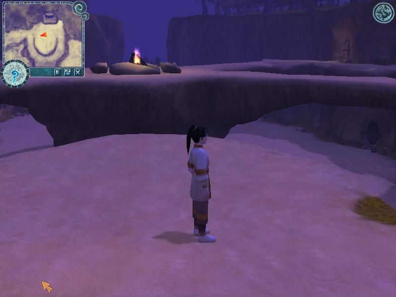 Xuan-Yuan Sword V (Windows) screenshot: Abandoned ancient city, populated by ape-like creatures