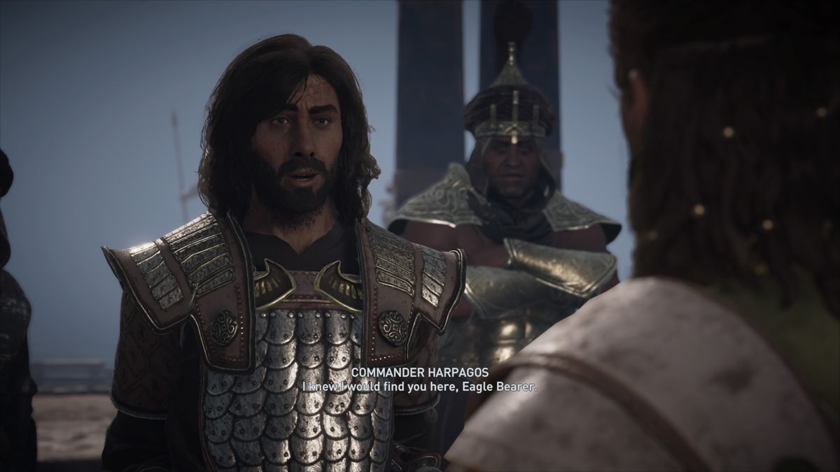 Assassin's Creed: Odyssey - Legacy of the First Blade (PlayStation 4) screenshot: Episode 3: Dealing with Commander Harpagos, the local tyrant