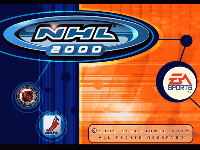 NHL 2000 (Windows) screenshot: Title screen