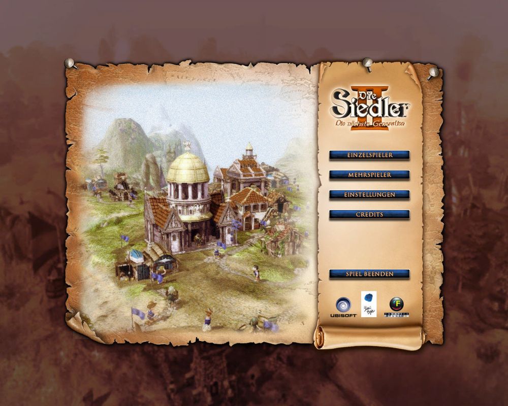The Settlers II: 10th Anniversary (Windows) screenshot: Main menu