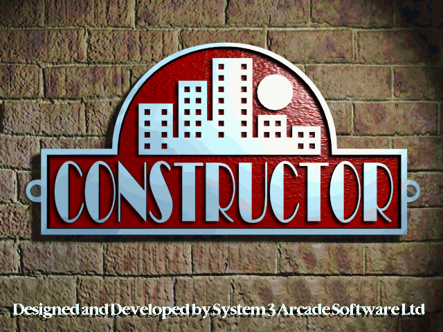 Constructor (DOS) screenshot: Title screen