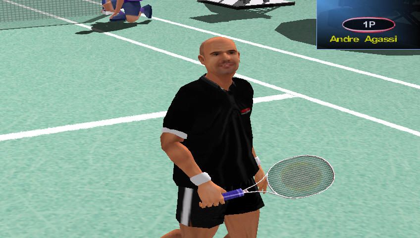 Agassi Tennis Generation 2002 (Windows) screenshot: That looks just like Agassi, all right.
