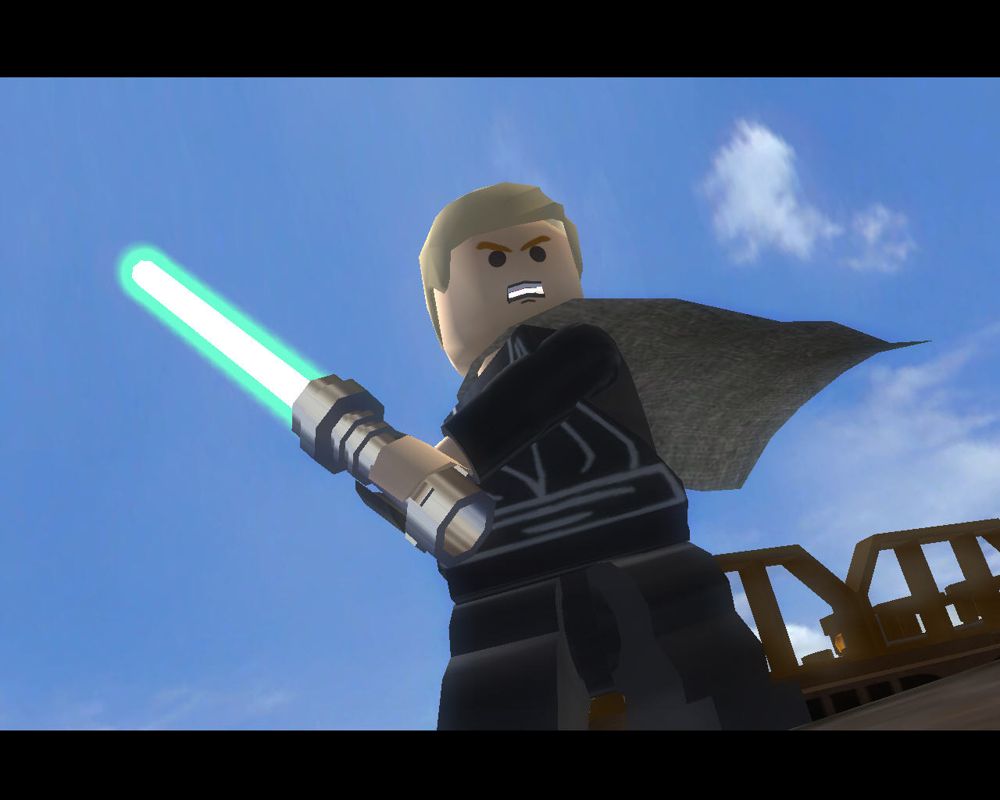 LEGO Star Wars II: The Original Trilogy (Windows) screenshot: Luke Skywalker returns as a true Jedi Knight.
