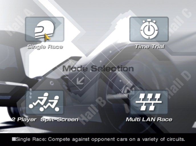 Gran Turismo 4 (PlayStation 2) screenshot: Arcade mode selection screen