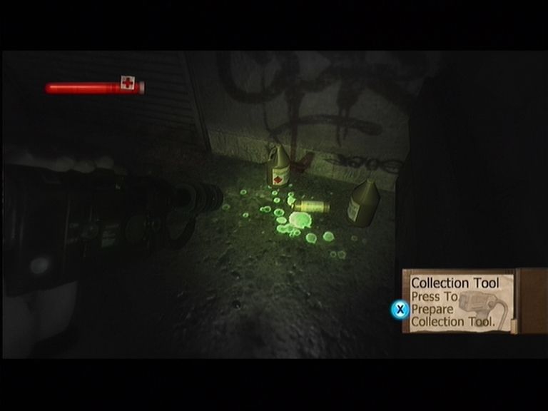 Condemned: Criminal Origins (Xbox 360) screenshot: The Laser Light allows you to see evidence you would not normally see
