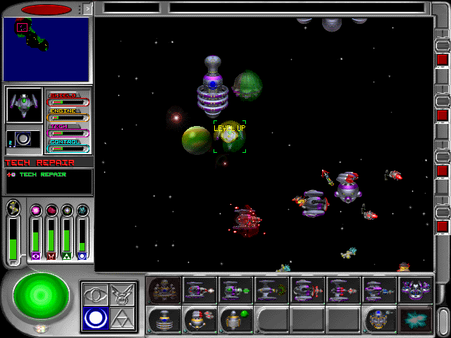 Star Command: Revolution (DOS) screenshot: Levelling up with the academy