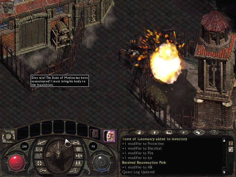 Lionheart: Legacy of the Crusader (Windows) screenshot: Assasination of Duke Medina