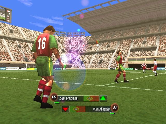 Ronaldo V-Football (PlayStation) screenshot: Substitutions