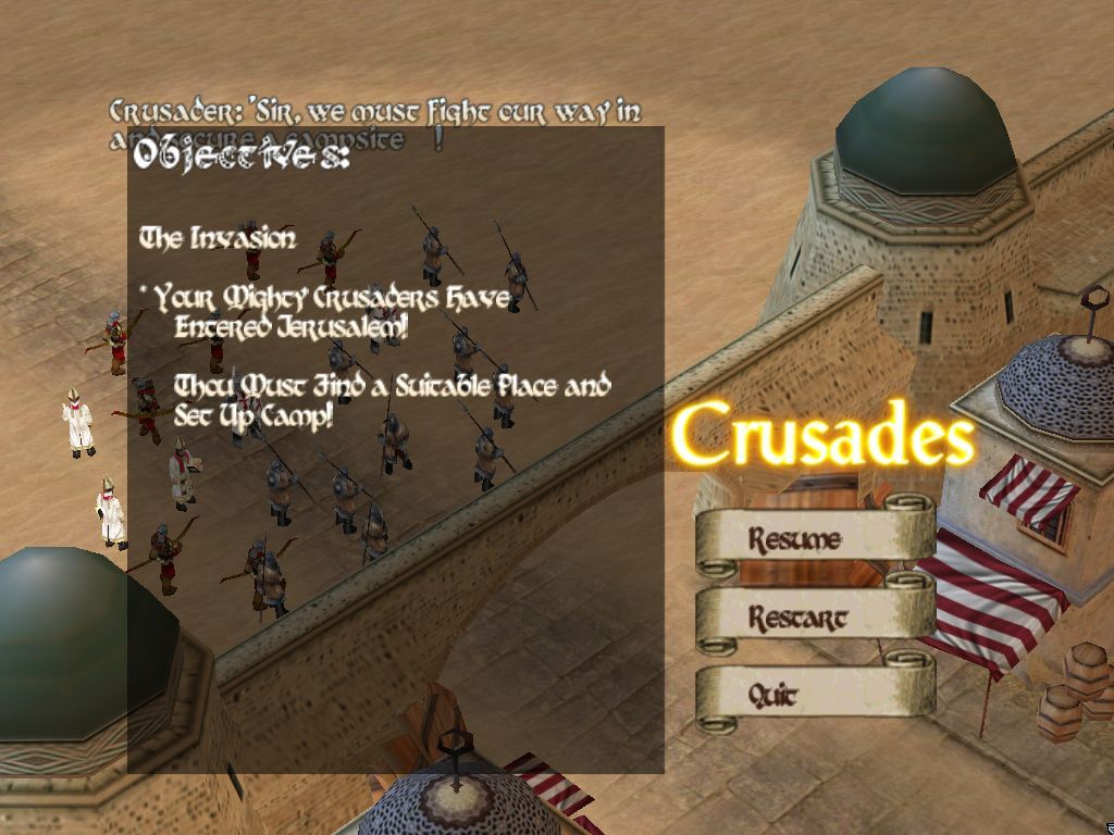 Screenshot of The History Channel Crusades Quest for Power (Windows