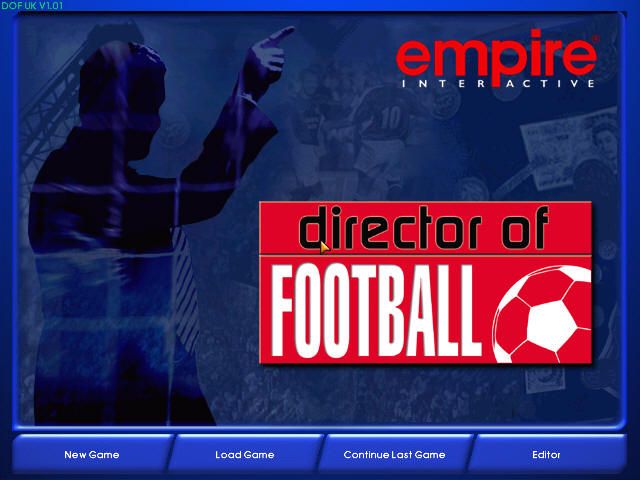 Director of Football (Windows) screenshot: Title screen
