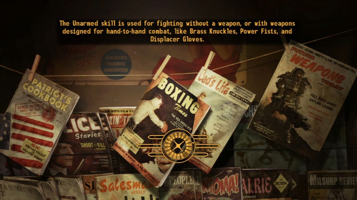 Fallout: New Vegas (PlayStation 3) screenshot: Loading screen display various in-game references and random tips.