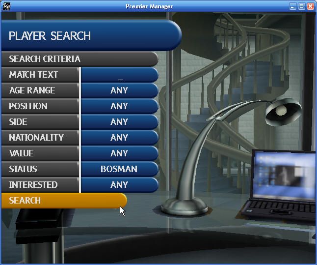 Premier Manager: 2002/2003 Season (Windows) screenshot: Searching players