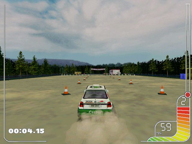 Colin McRae Rally (Windows) screenshot: First test in rally school