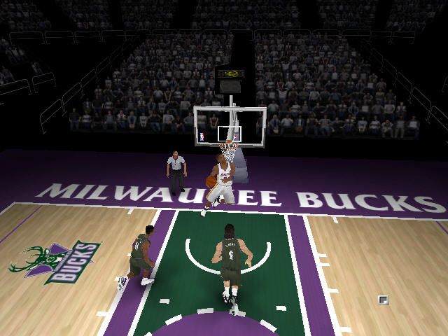 NBA Live 06 (Windows) screenshot: Kobe Bryant dunks