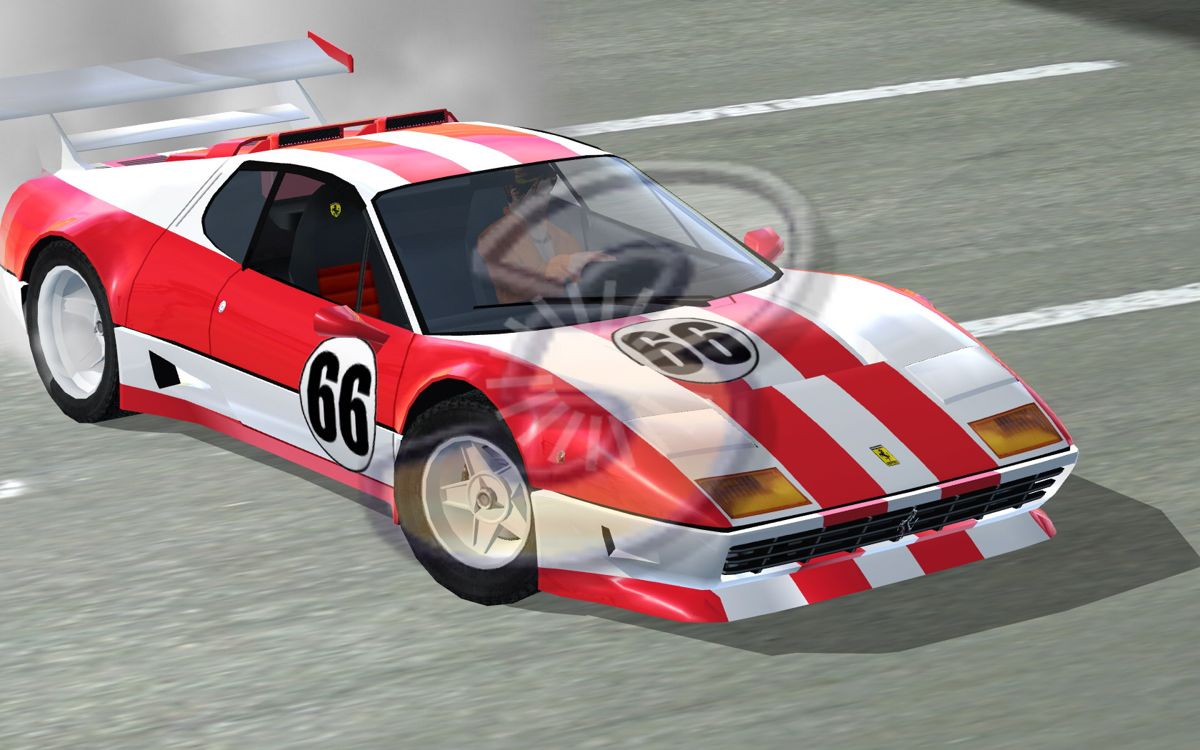 OutRun 2006: Coast 2 Coast (Windows) screenshot: Pre-race cut scene - All cars are beautifully modeled. They are all officially licensed from Ferrari