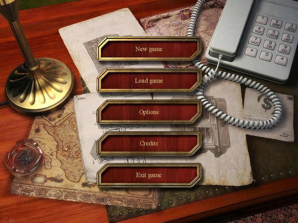 Safecracker: The Ultimate Puzzle Adventure (Windows) screenshot: Main Menu