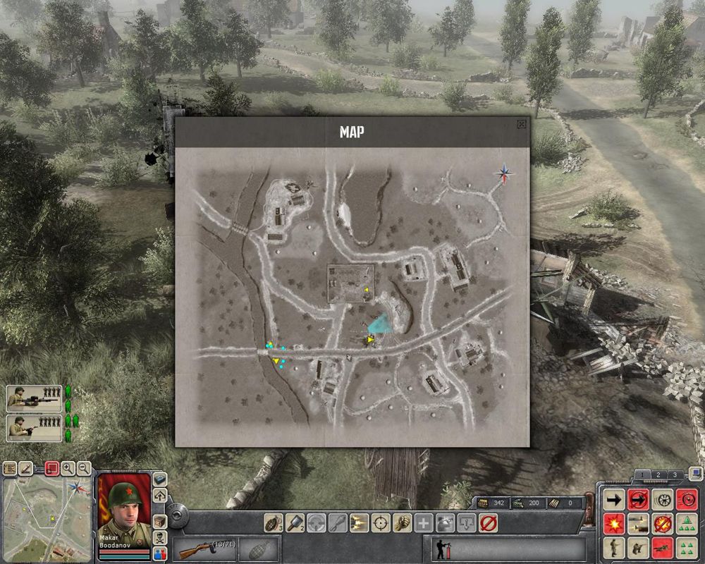 Faces of War (Windows) screenshot: Minimap