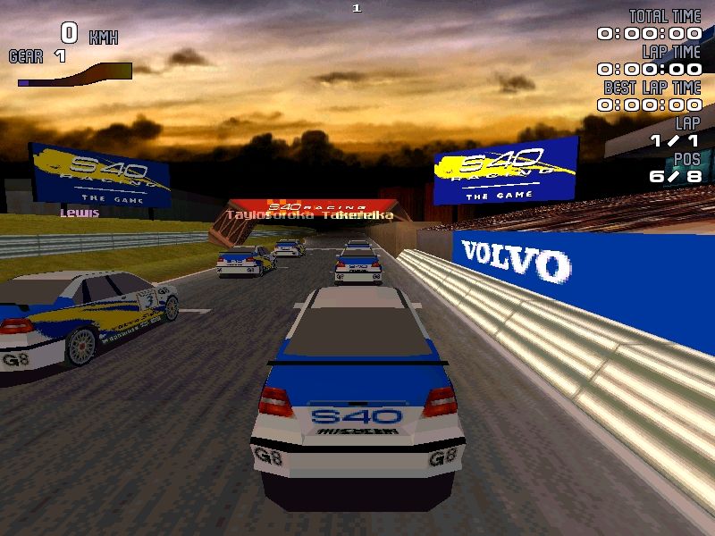 S40 Racing (Windows) screenshot: Ready to race (at Okkun Speedway)