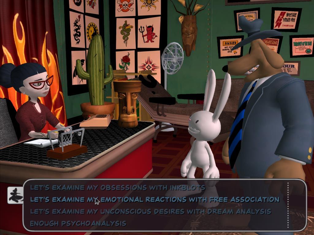 Sam & Max: Episode 1 - Culture Shock (Windows) screenshot: A psychoanalisis session
