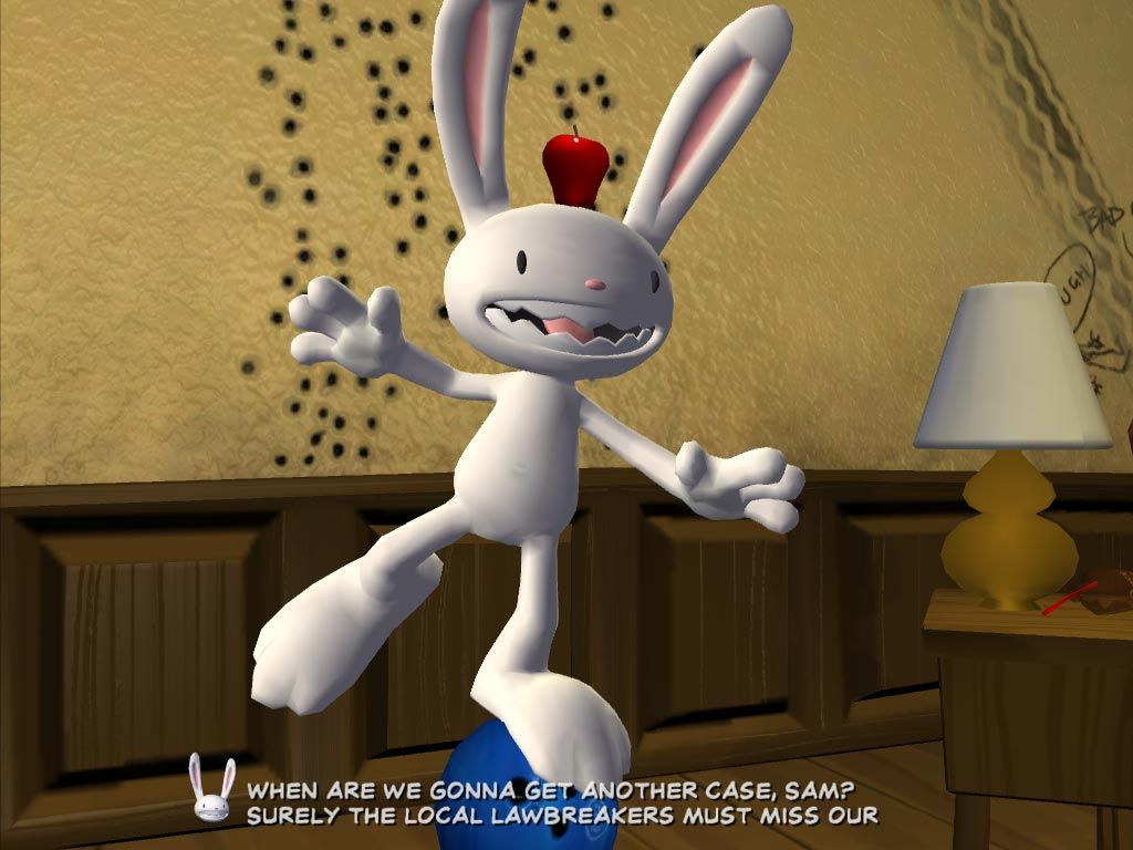 Sam & Max: Episode 1 - Culture Shock (Windows) screenshot: Our old rabbitty friend