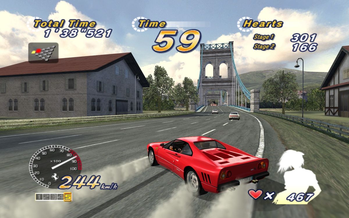 OutRun 2006: Coast 2 Coast (Windows) screenshot: The scenery is truly magnificent, even more magnificent is that 288 GTO