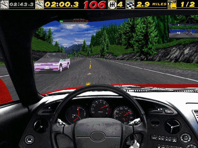 The Need for Speed (DOS) screenshot: Traffic