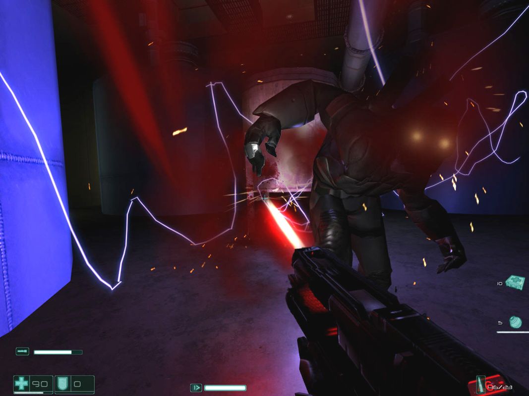 F.E.A.R.: Extraction Point (Windows) screenshot: New weapon: laser rifle