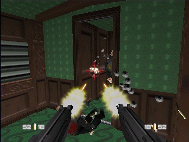 GoldenEye 007 (Nintendo 64) screenshot: Stylish train level