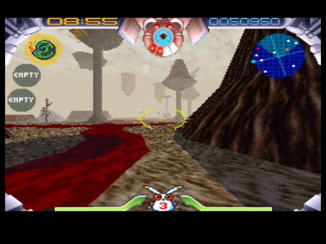 Jumping Flash! (PlayStation) screenshot: Lava level